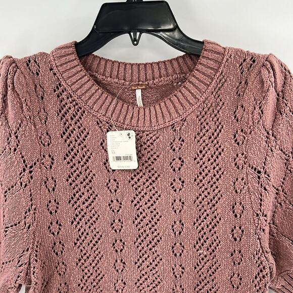 Free People Women's Eloise Pullover Sweater - Antique Oak Combo - XS - NWT - Picture 1 of 5